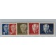 ALEMANIA ORIENTAL DDR 1950 Yv 6/9A SERIE COMPLETA NUEVA MINT !!! RARA 140 EUROS